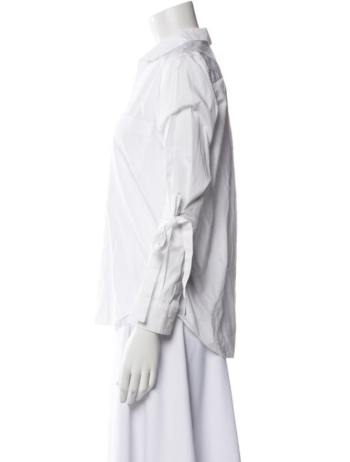 Comme des Garçons Three-Quarter Sleeve Button-Up Top