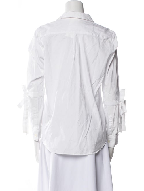 Comme des Garçons Three-Quarter Sleeve Button-Up Top