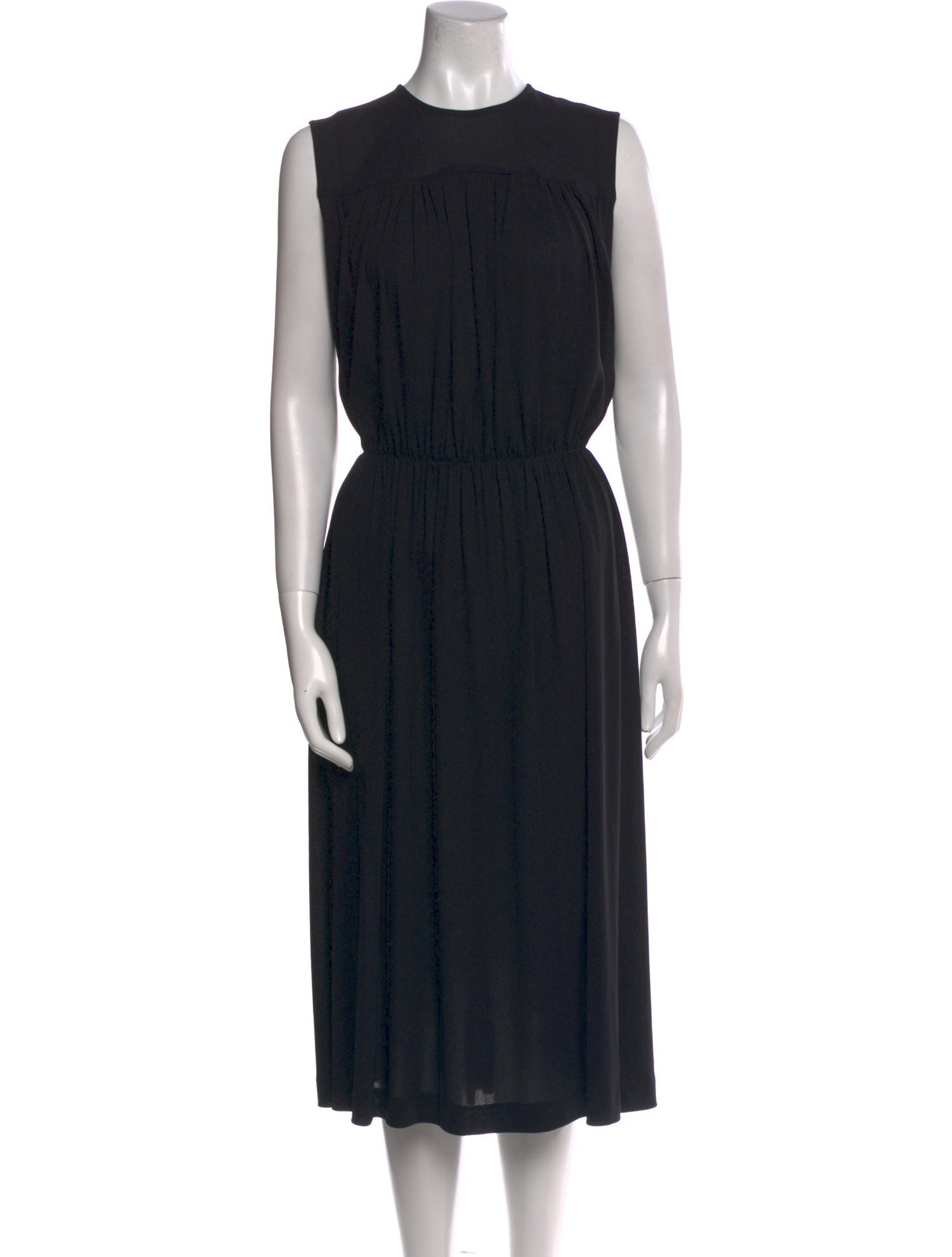 Comme des Garçons Crew Neck Midi Length Dress