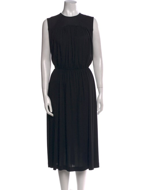 Comme des Garçons Crew Neck Midi Length Dress