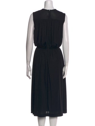 Comme des Garçons Crew Neck Midi Length Dress