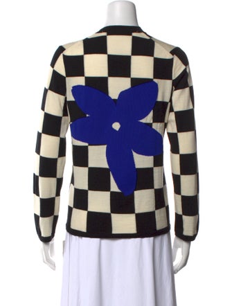 Comme des Garçons Plaid Print Crew Neck Sweater