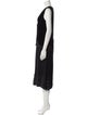 Comme des Garçons Comme des Garçons V-Neck Midi Length Dress