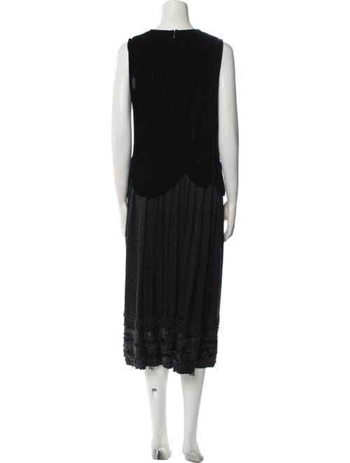 Comme des Garçons Comme des Garçons V-Neck Midi Length Dress