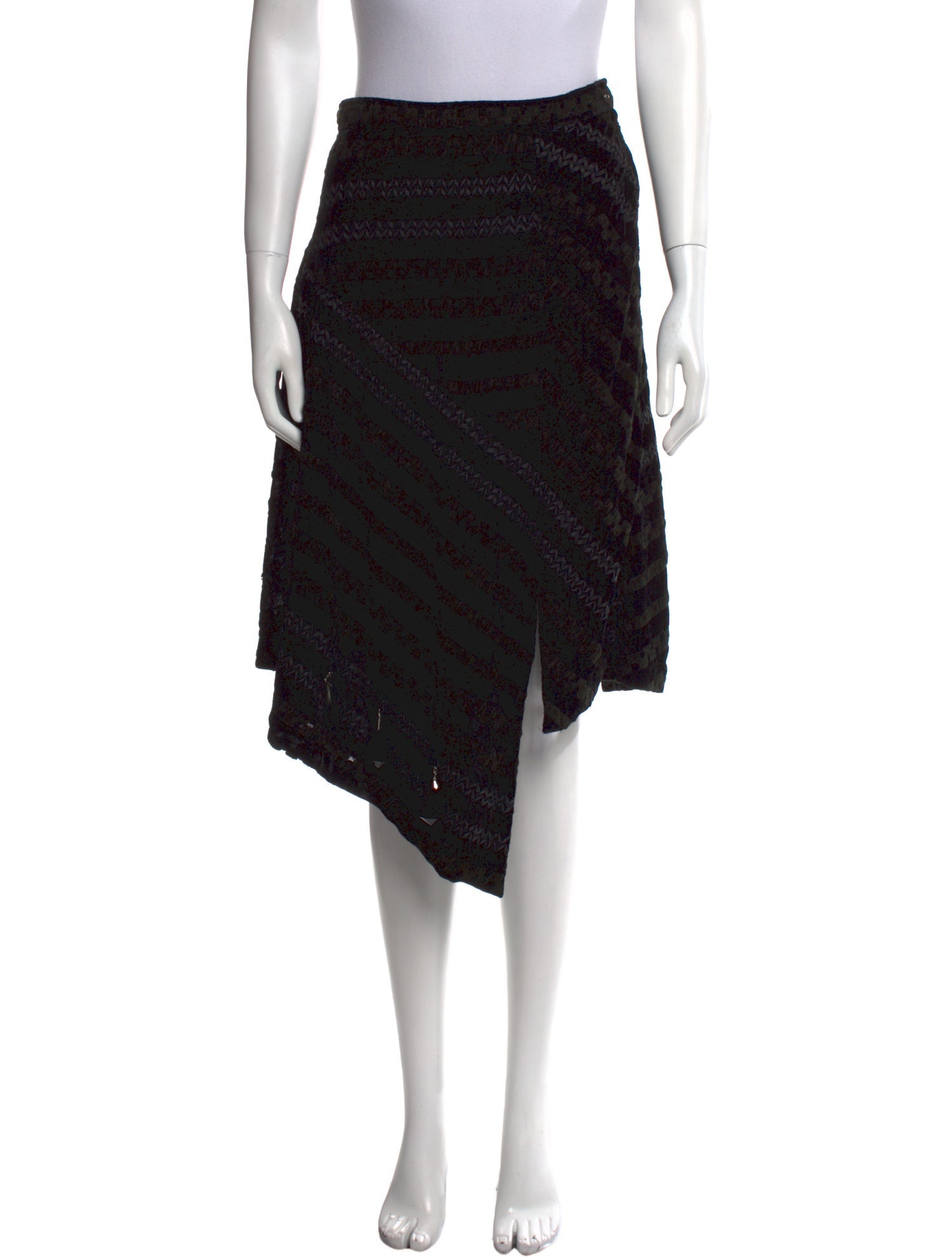 Comme des Garçons Crystal Embellishments Knee-Length Skirt