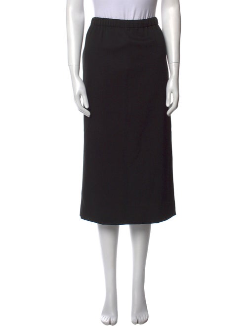 Comme des Garçons Wool Midi Length Skirt
