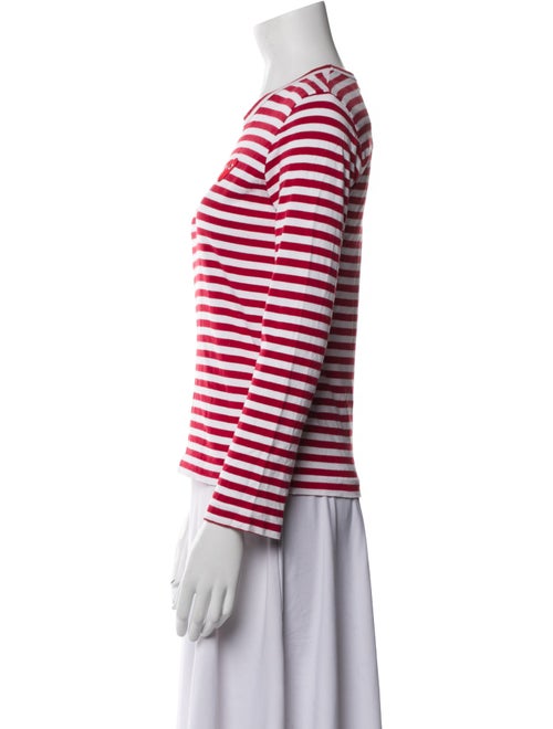 Comme des Garçons Play Striped Crew Neck T-Shirt
