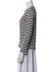 Comme des Garçons Play Striped Crew Neck Top