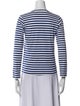 Comme des Garçons Play Striped Crew Neck Top