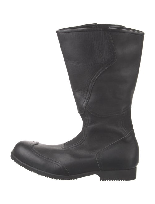 Comme des Garçons Leather Rain Boots