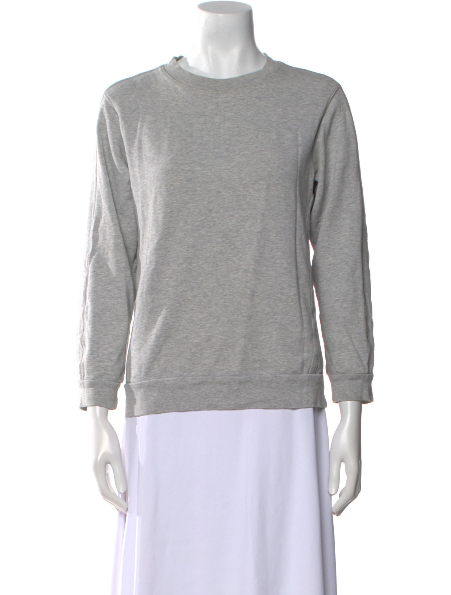 COMME CA DU MODE Crew Neck Three-Quarter Sleeve Sweatshirt