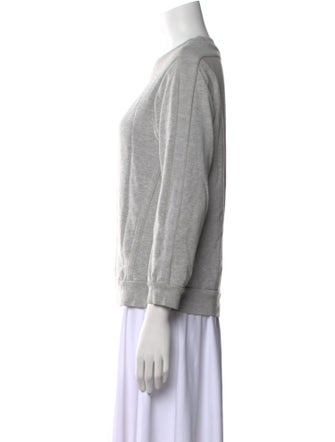 COMME CA DU MODE Crew Neck Three-Quarter Sleeve Sweatshirt