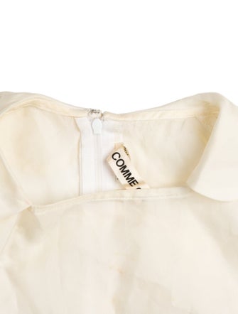 Comme des Garçons Mock Neck Three-Quarter Sleeve Blouse