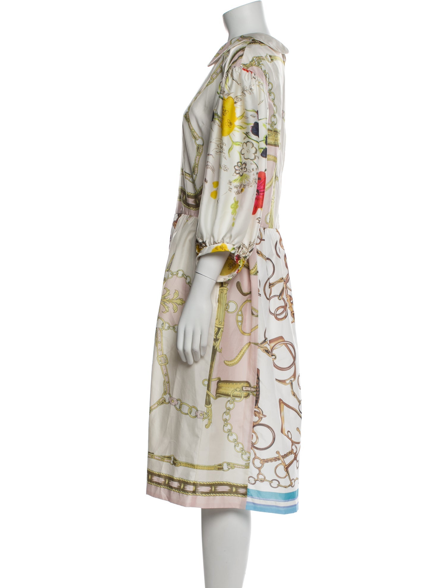 Comme des Garçons Printed Midi Length Dress