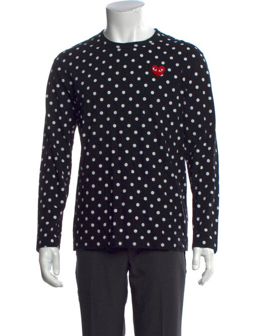Comme des Garçons Polka Dot Print Crew Neck T-Shirt
