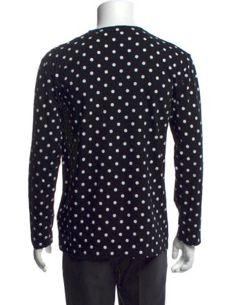 Comme des Garçons Polka Dot Print Crew Neck T-Shirt