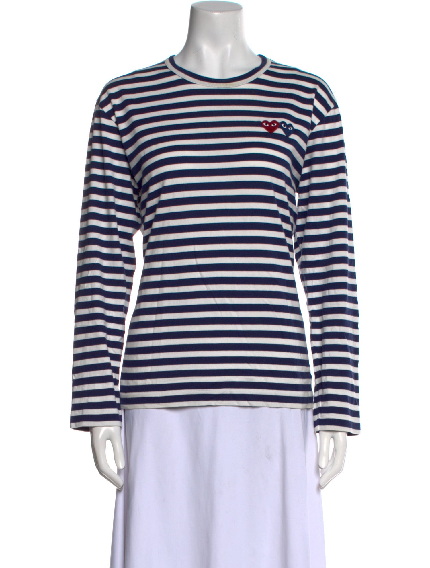 Comme des Garçons Play Striped Crew Neck T-Shirt