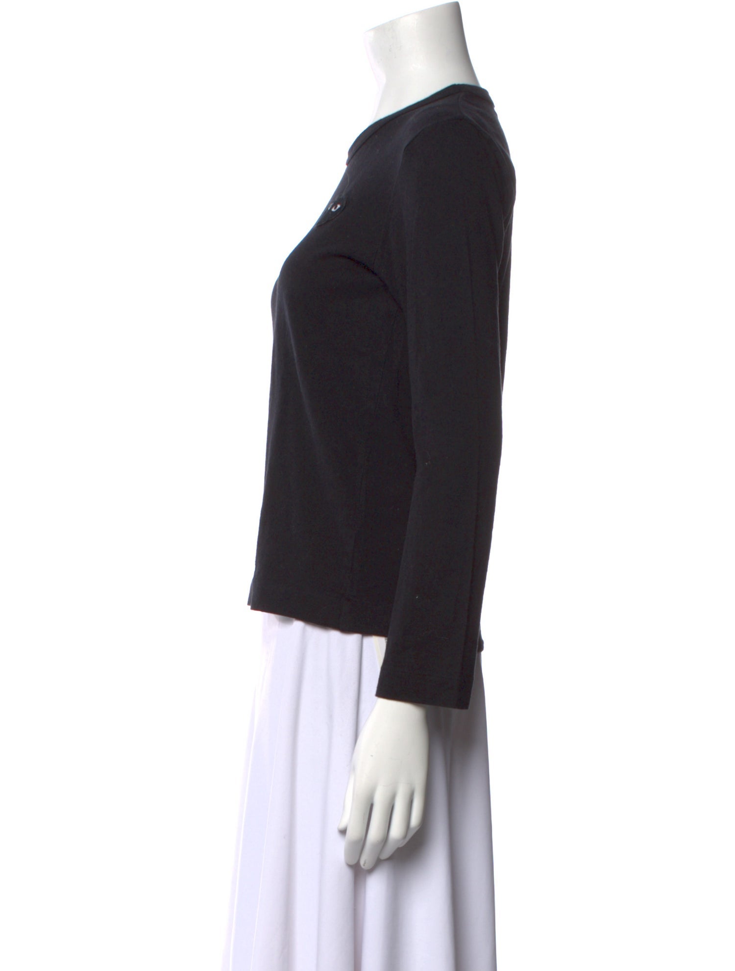 Comme des Garçons Play Crew Neck Long Sleeve Top