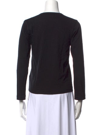 Comme des Garçons Play Crew Neck Long Sleeve Top