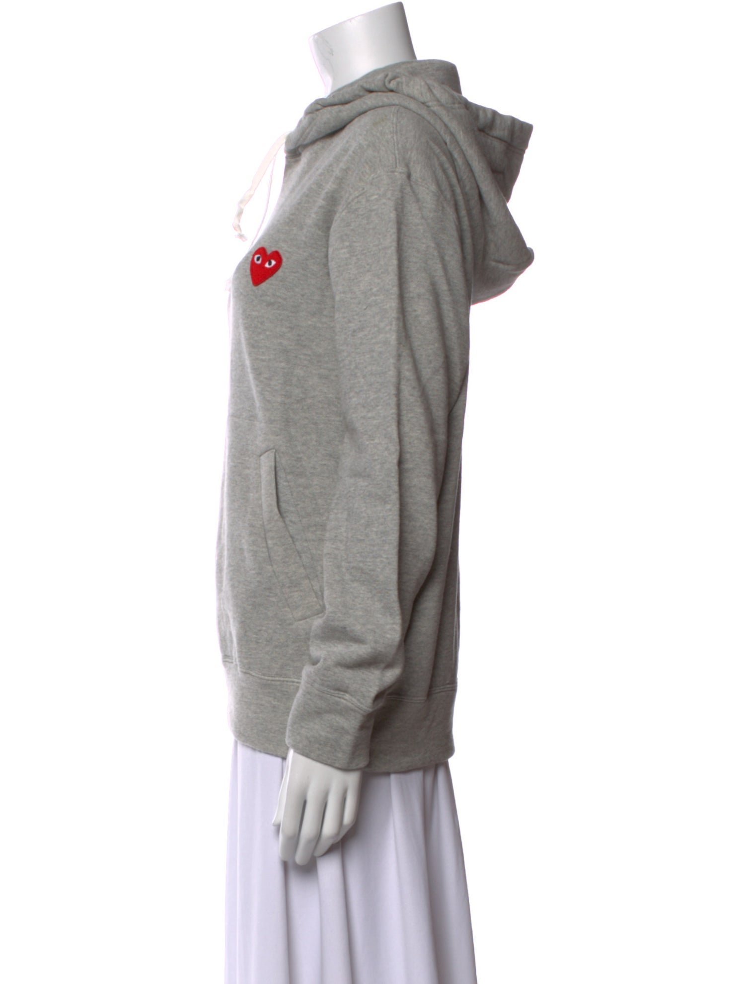 Comme des Garçons Play Mock Neck Long Sleeve Sweatshirt