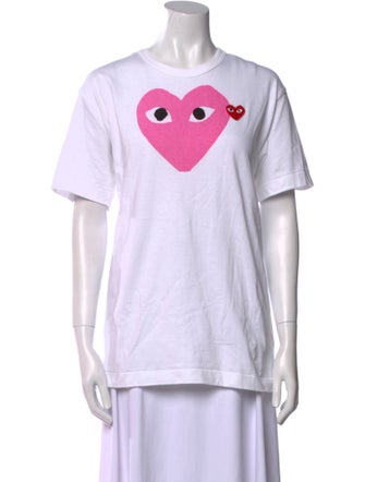 Comme des Garçons Play Graphic Print Crew Neck T-Shirt