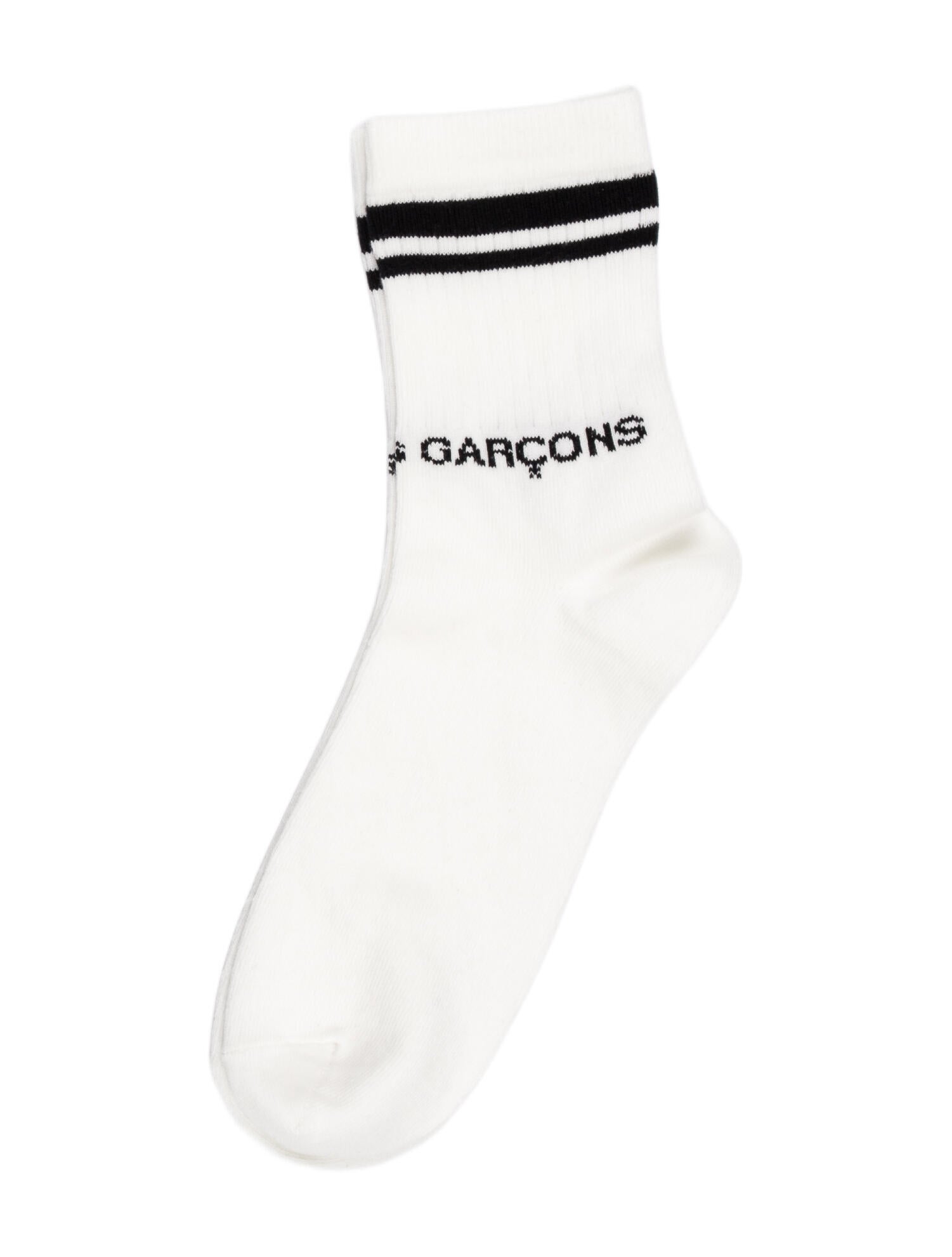Comme des Garçons Cotton Tall Socks With Pattern Prints