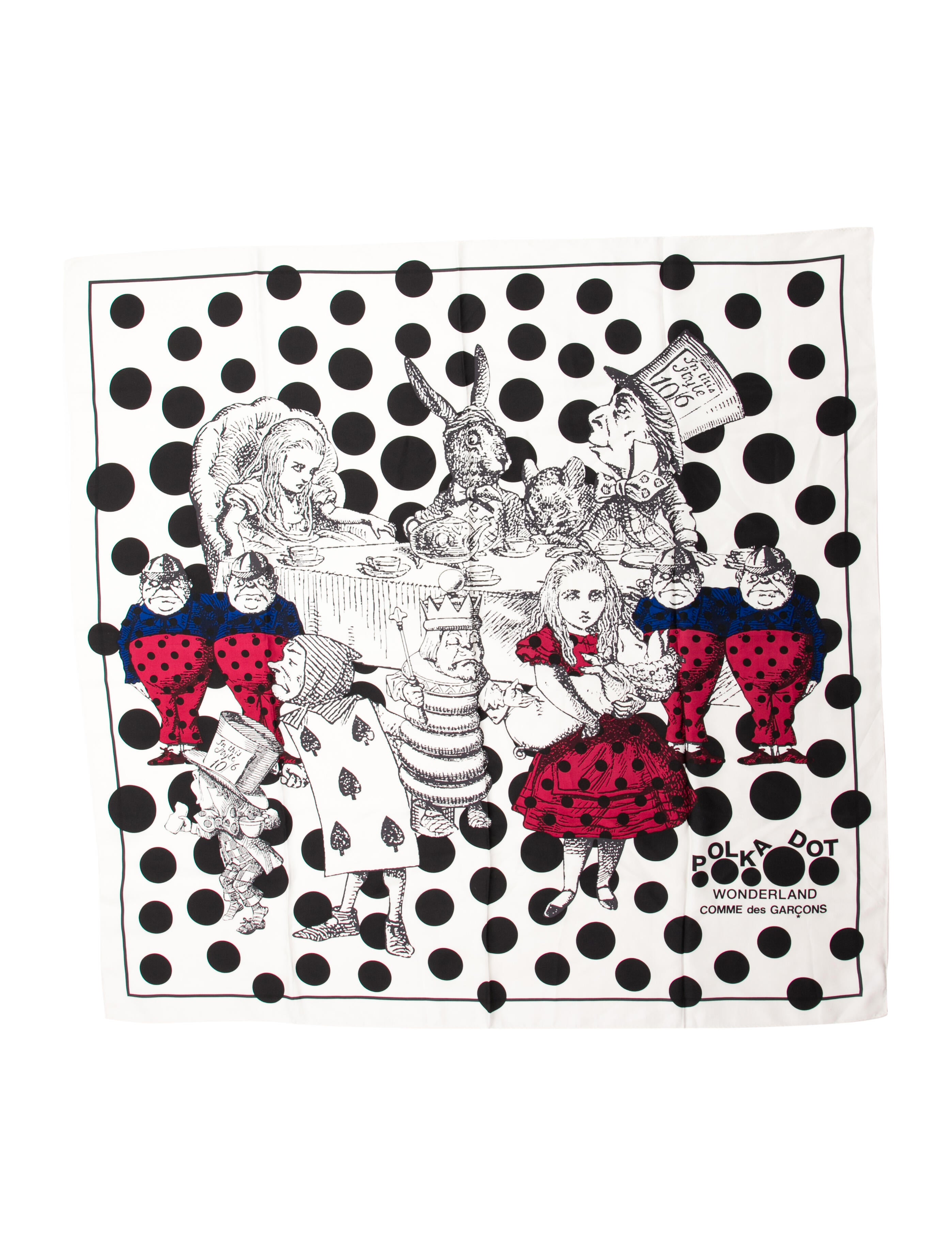 Comme des Garçons Silk Printed Scarf