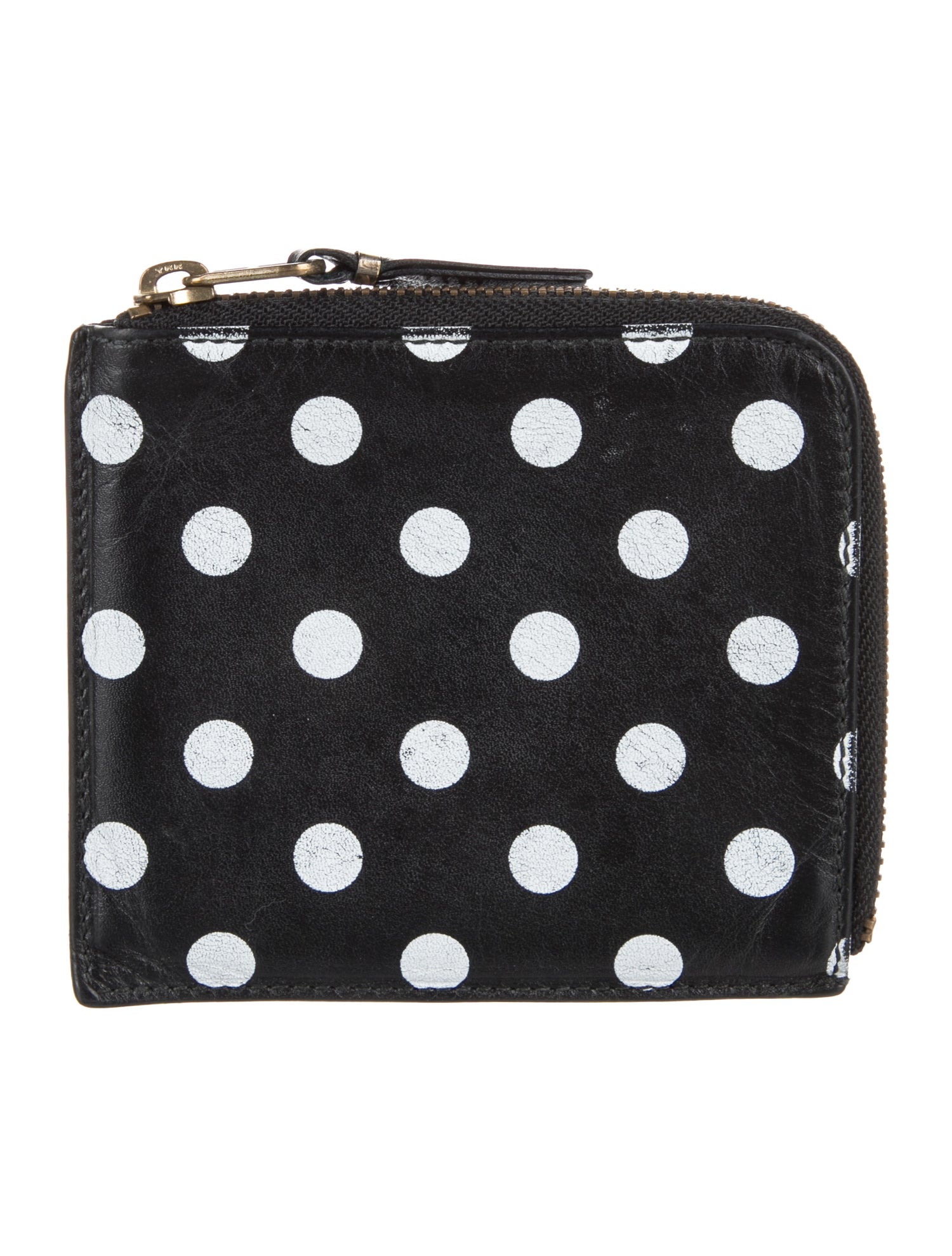 Comme des Garçons Leather Printed Bifold Wallet