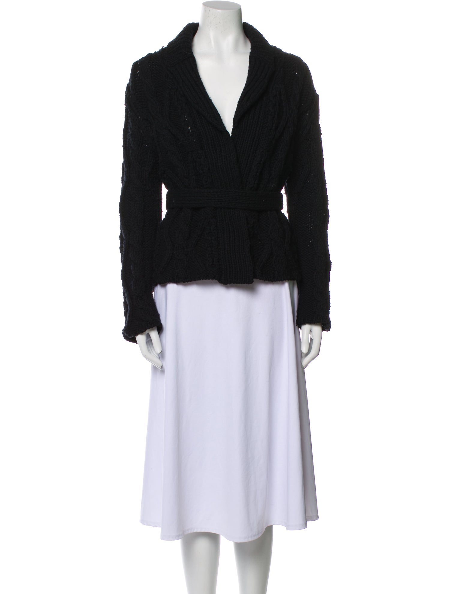 Comme des Garçons Wool V-Neck Sweater