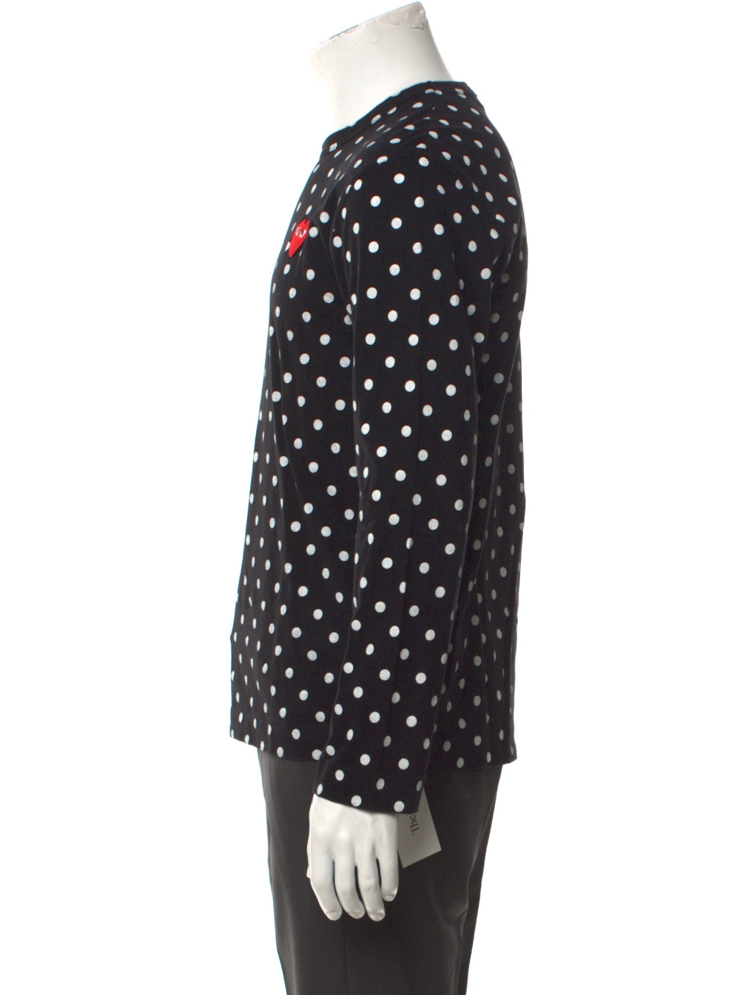 Comme des Garçons Polka Dot Print Crew Neck T-Shirt