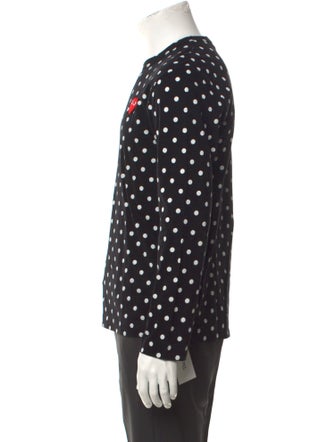 Comme des Garçons Polka Dot Print Crew Neck T-Shirt