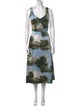 Comme des Garçons Printed Long Dress