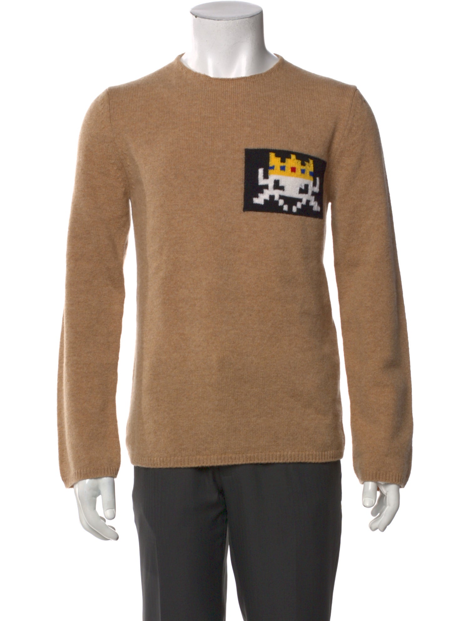 Comme des Garçons SHIRT Wool Graphic Print Pullover