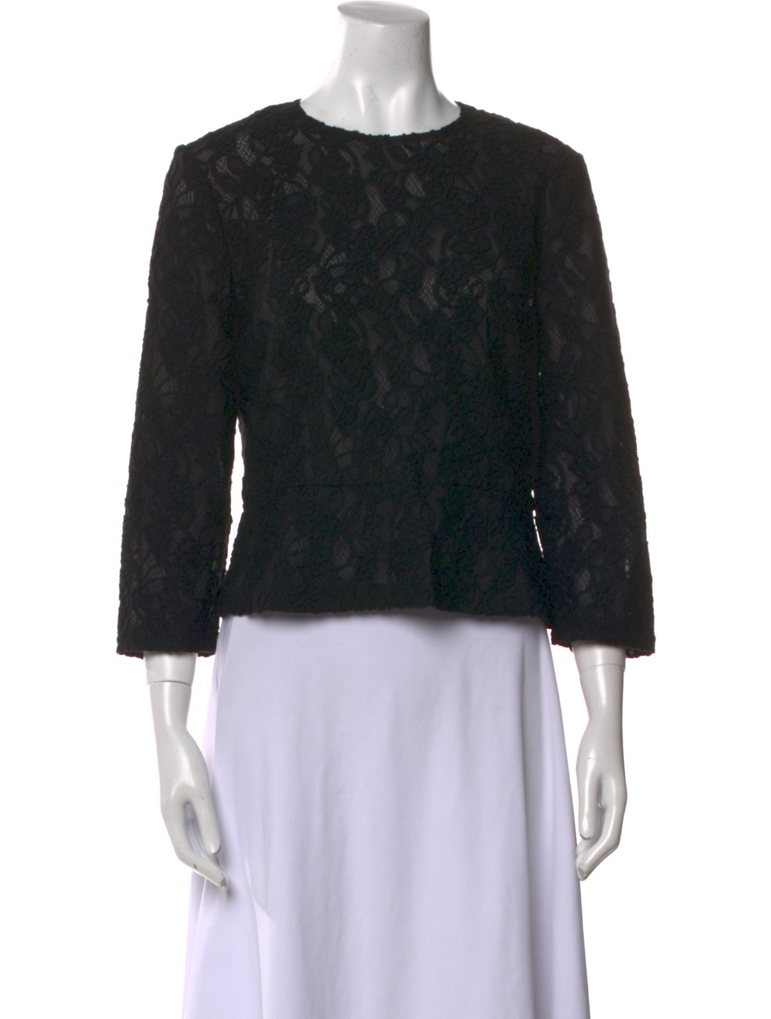 Comme des Garçons Wool Lace Pattern Crop Top w/ Tags