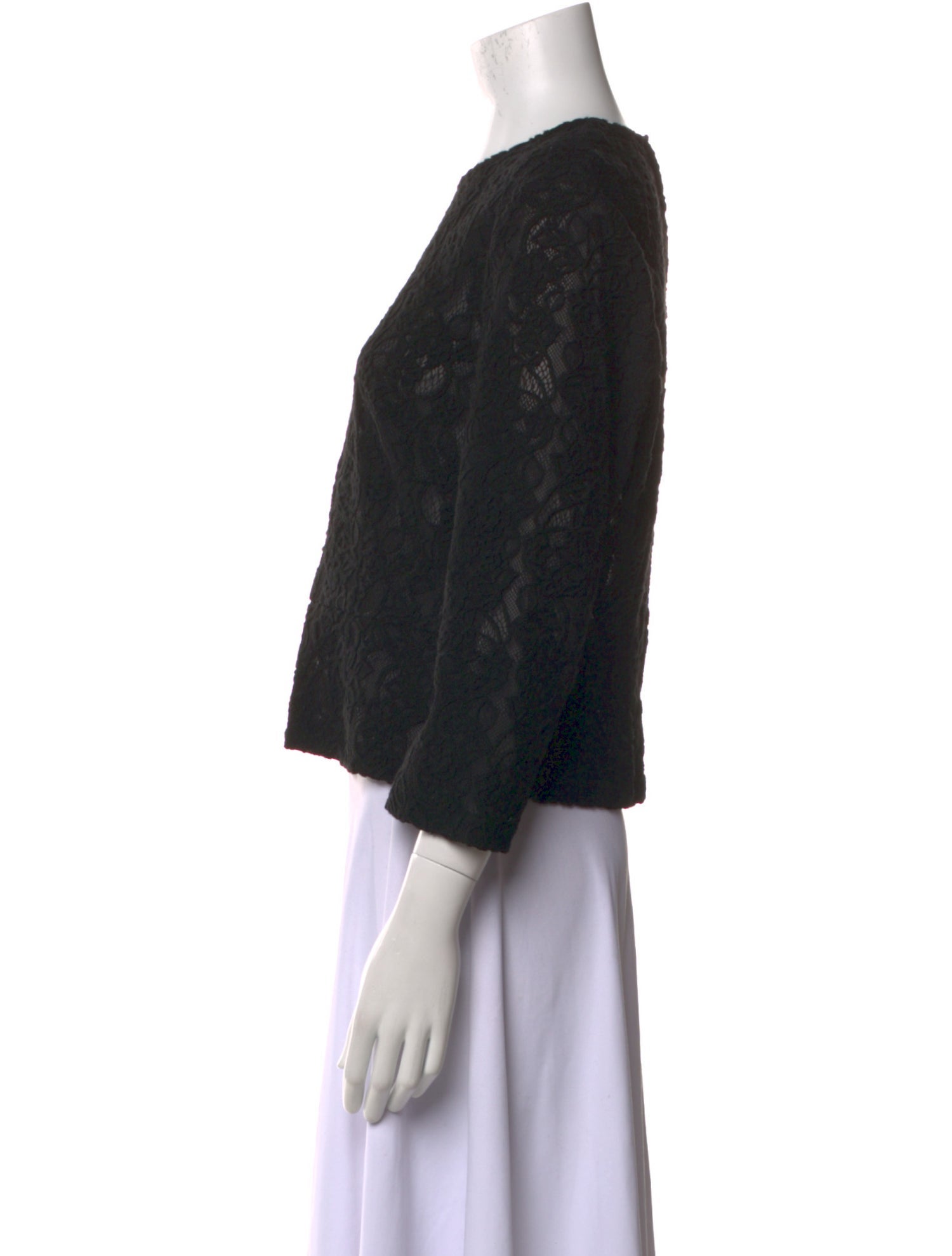 Comme des Garçons Wool Lace Pattern Crop Top w/ Tags