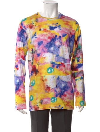 Comme des Garçons Tie-Dye Print Crew Neck T-Shirt