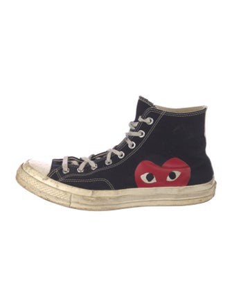 Comme des Garçons Play x Converse Canvas Graphic Print Sneakers