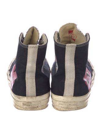 Comme des Garçons Play x Converse Canvas Graphic Print Sneakers