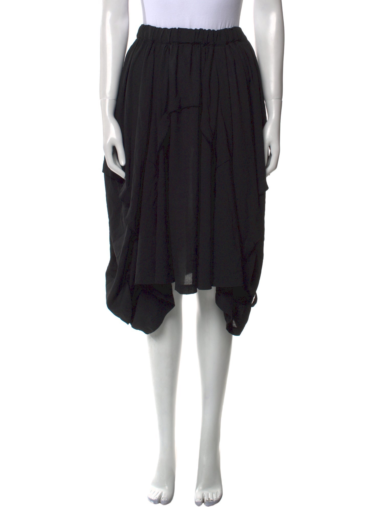 Comme des Garçons Raw-Edge Trim Knee-Length Skirt