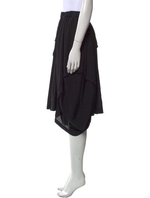 Comme des Garçons Raw-Edge Trim Knee-Length Skirt