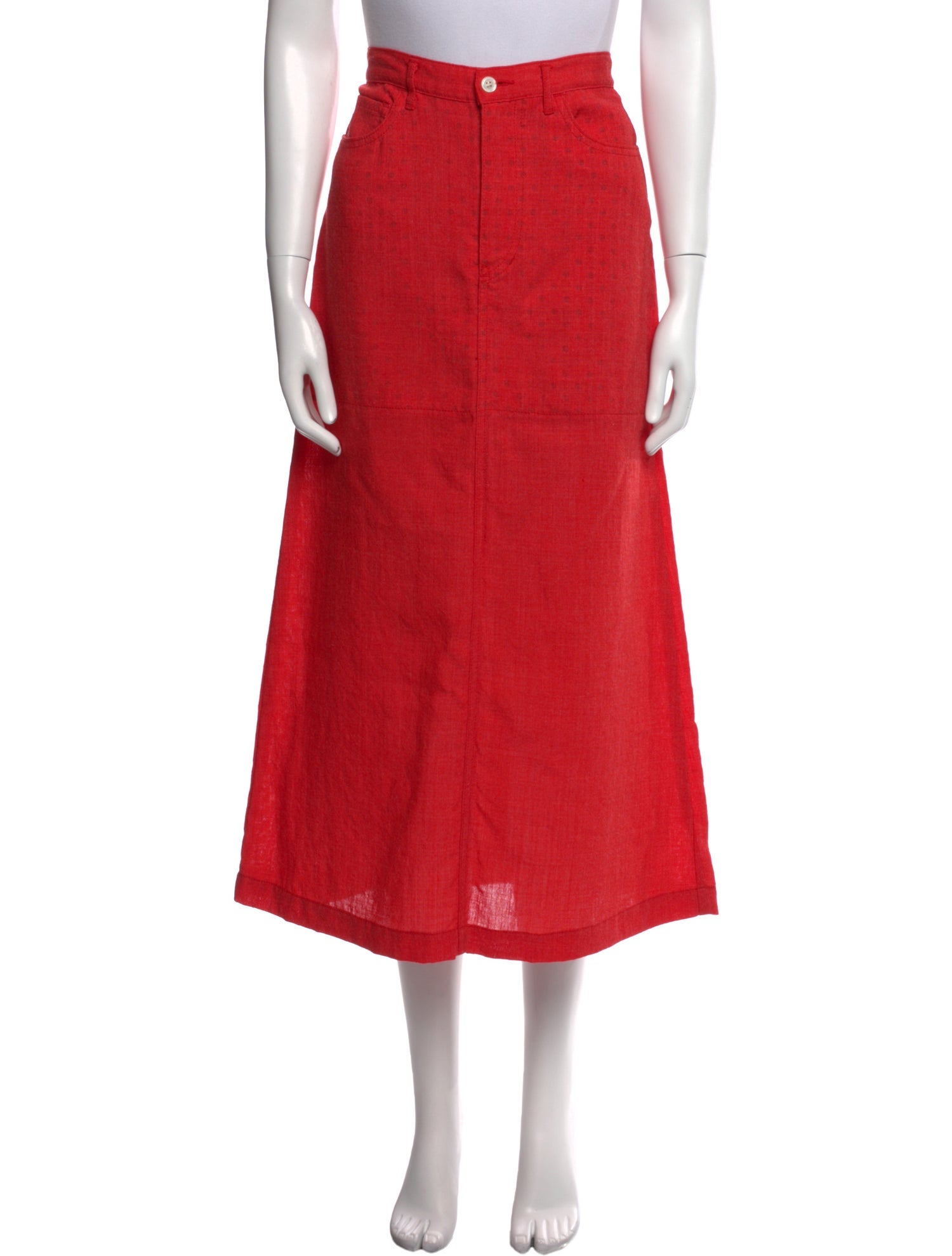 tricot COMME des GARÇONS Wool Midi Length Skirt
