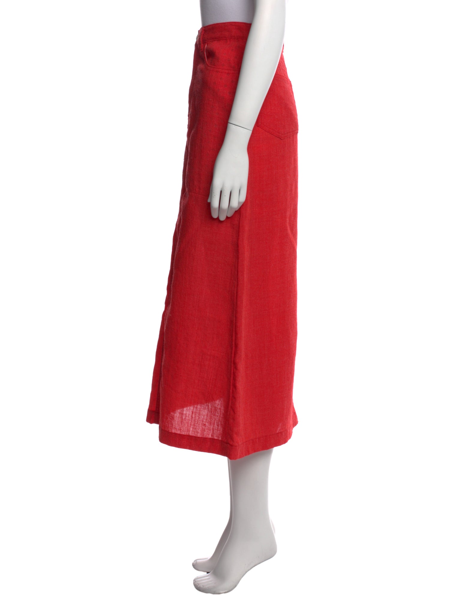 tricot COMME des GARÇONS Wool Midi Length Skirt