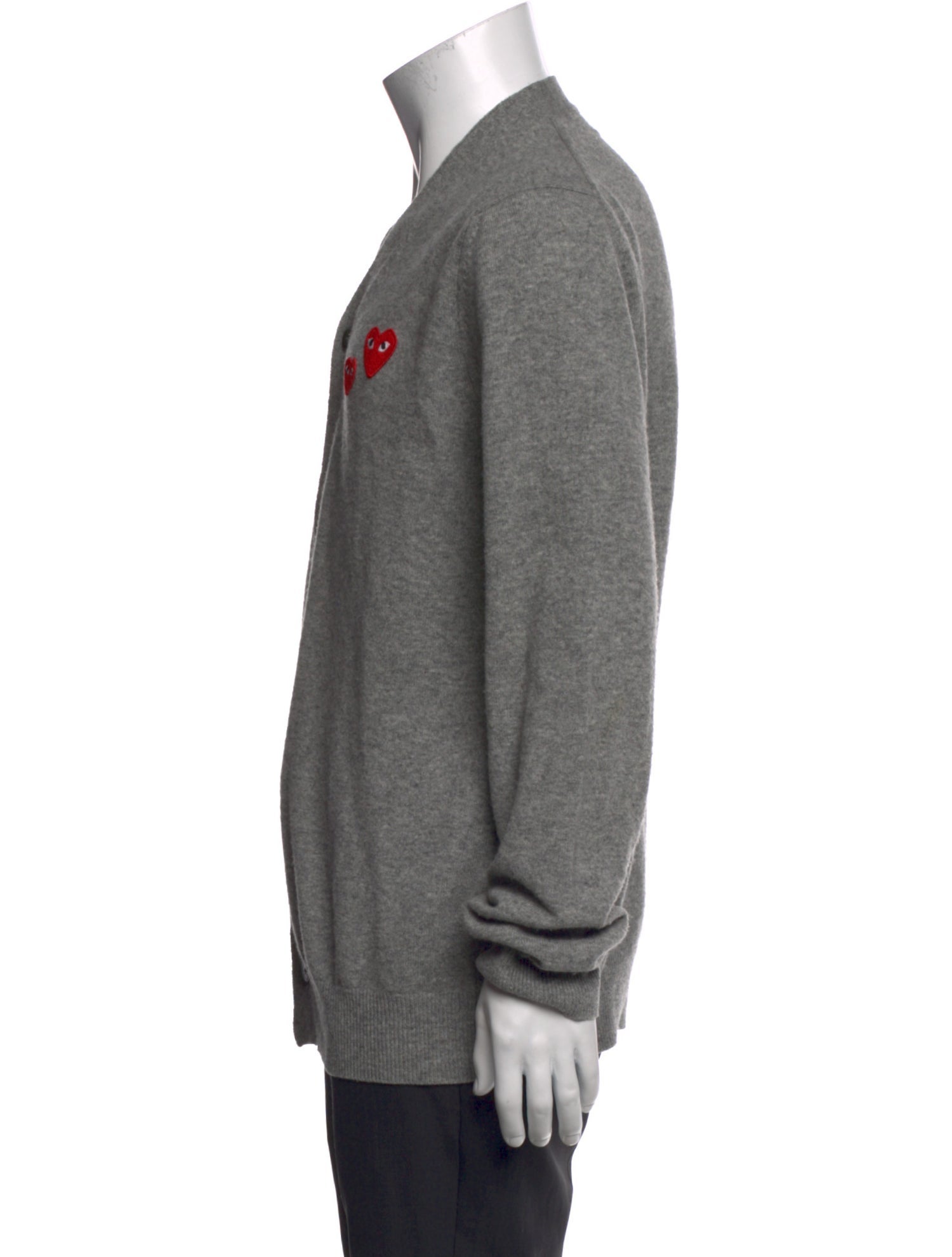 Comme des Garçons Play Wool Graphic Print Cardigan