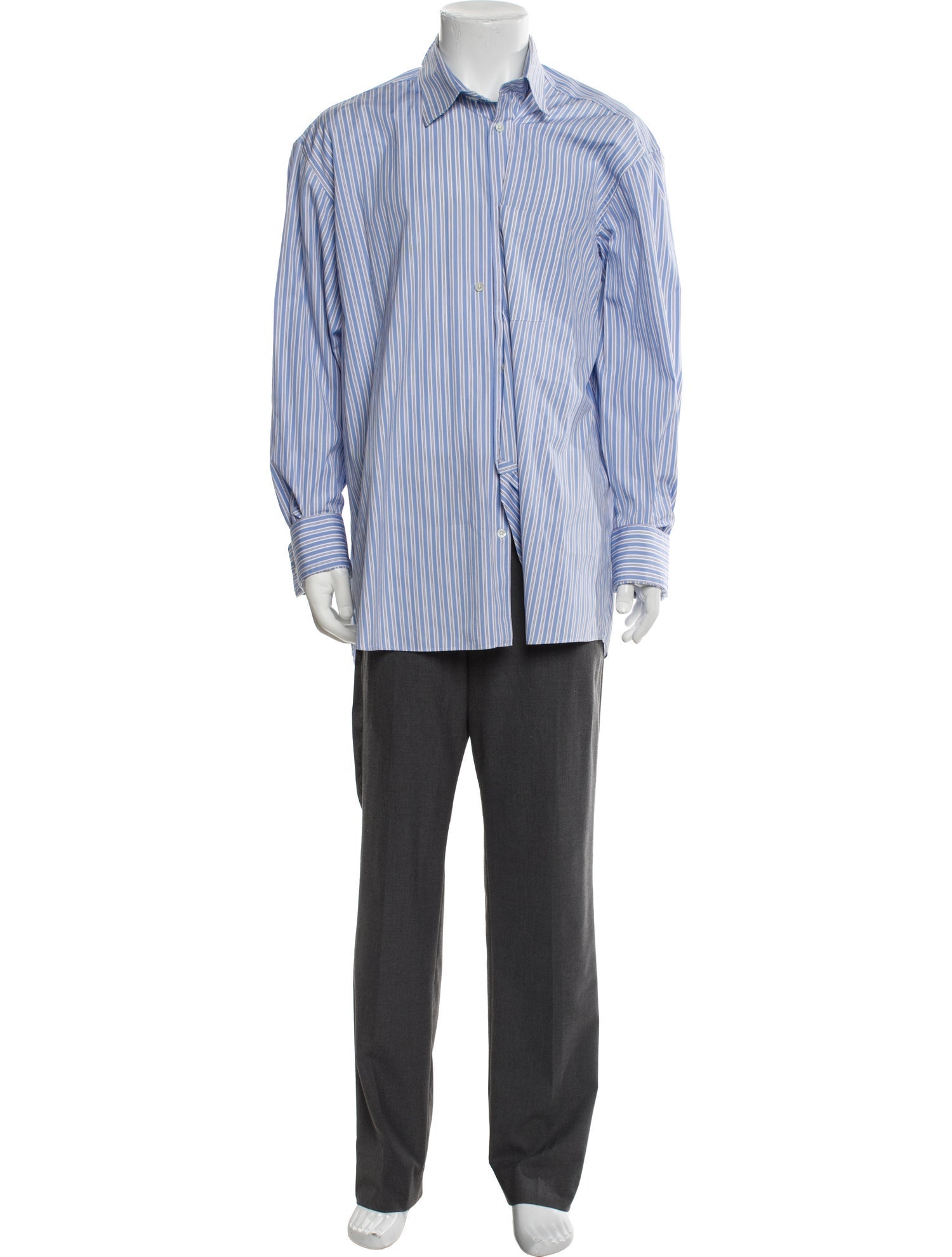 Comme des Garçons SHIRT Striped Long Sleeve Shirt