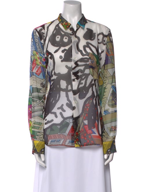 Comme des Garçons 2018 'Multidimensional Graffiti' Button-Up Top