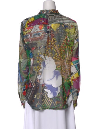 Comme des Garçons 2018 'Multidimensional Graffiti' Button-Up Top