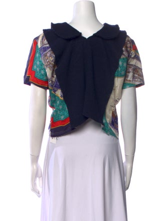 Comme des Garçons 2014 Silk Crop Top