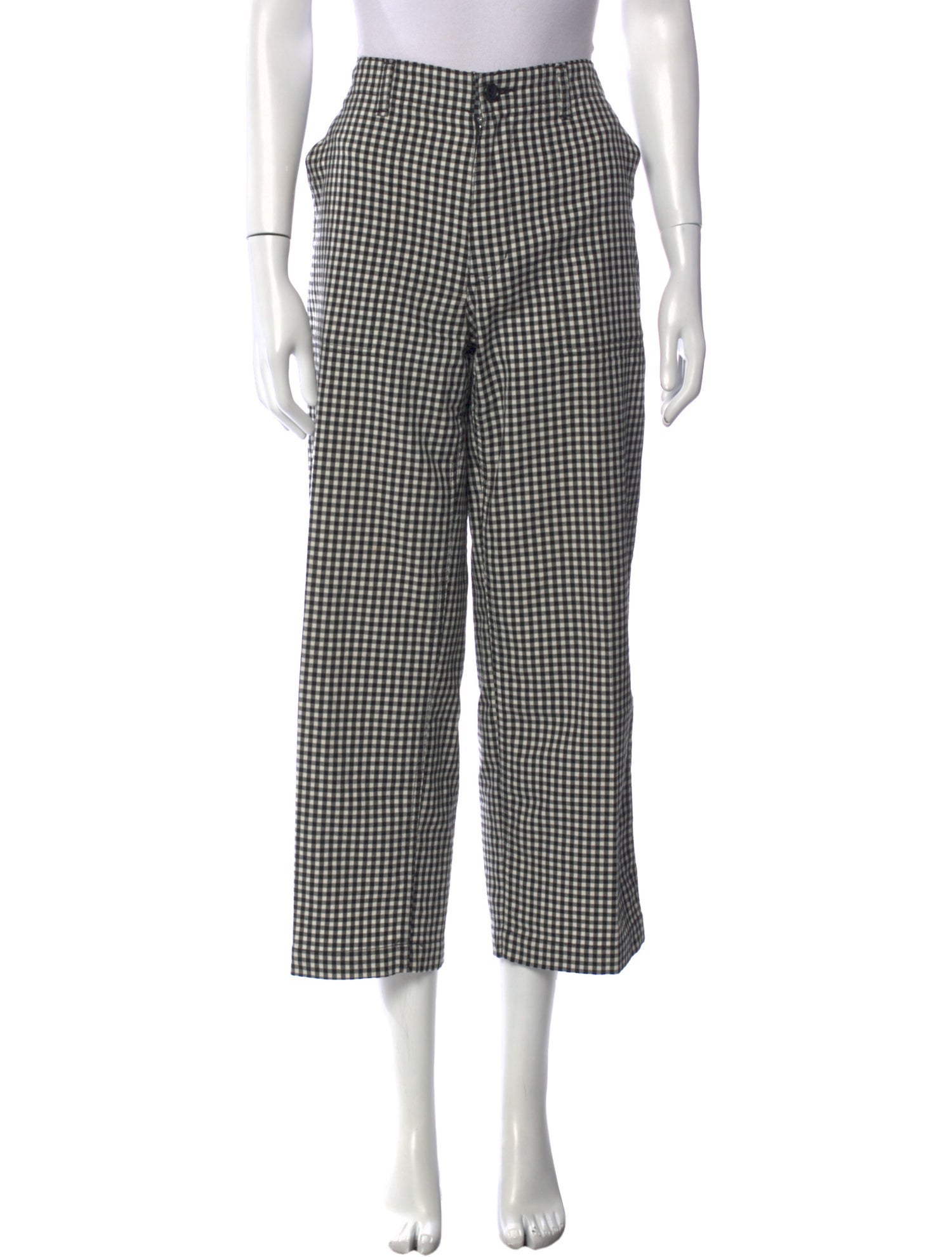 tricot COMME des GARÇONS Plaid Print Skinny Leg Pants