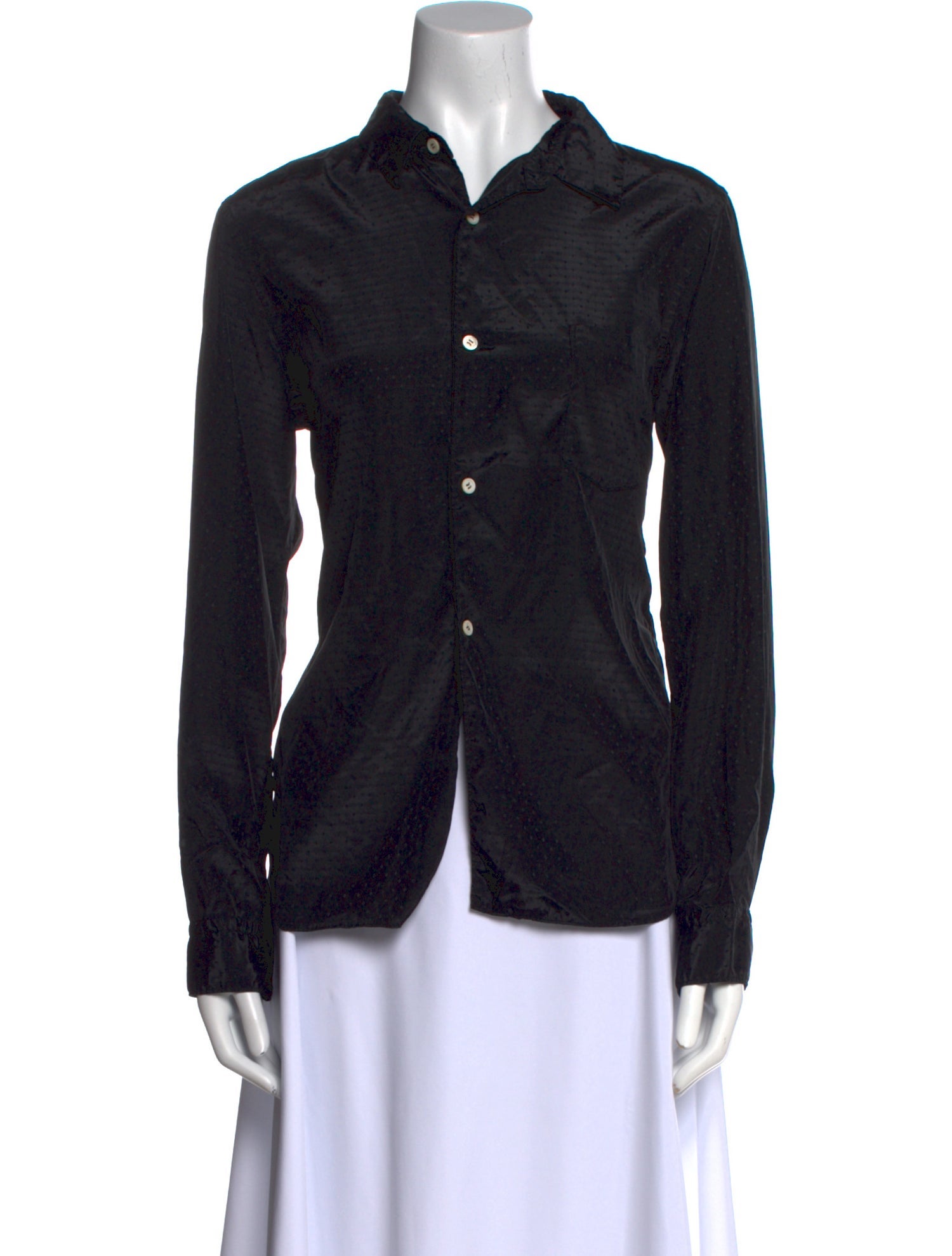 Comme des Garçons Long Sleeve Button-Up Top