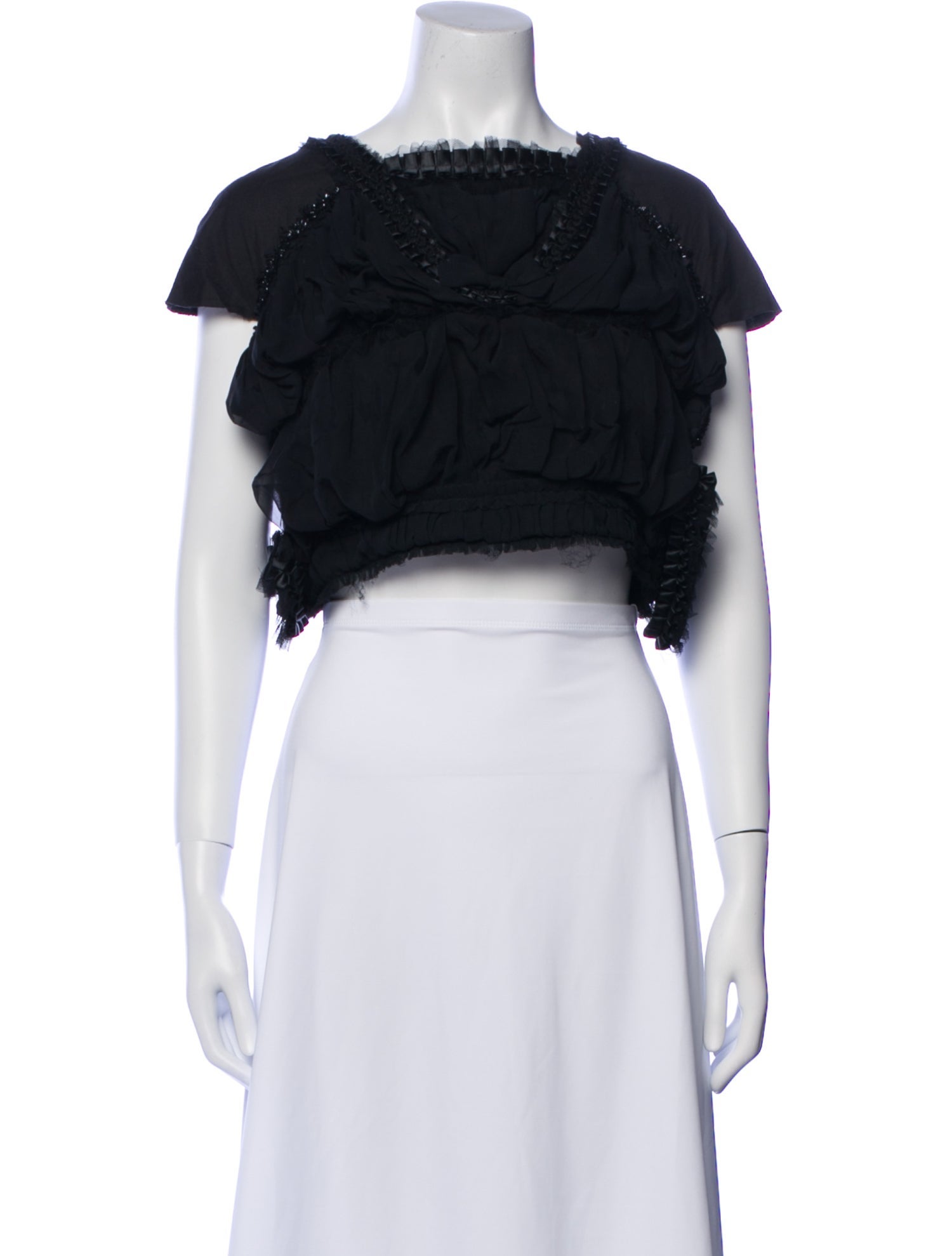 Comme des Garçons 2013 Square Neckline Crop Top